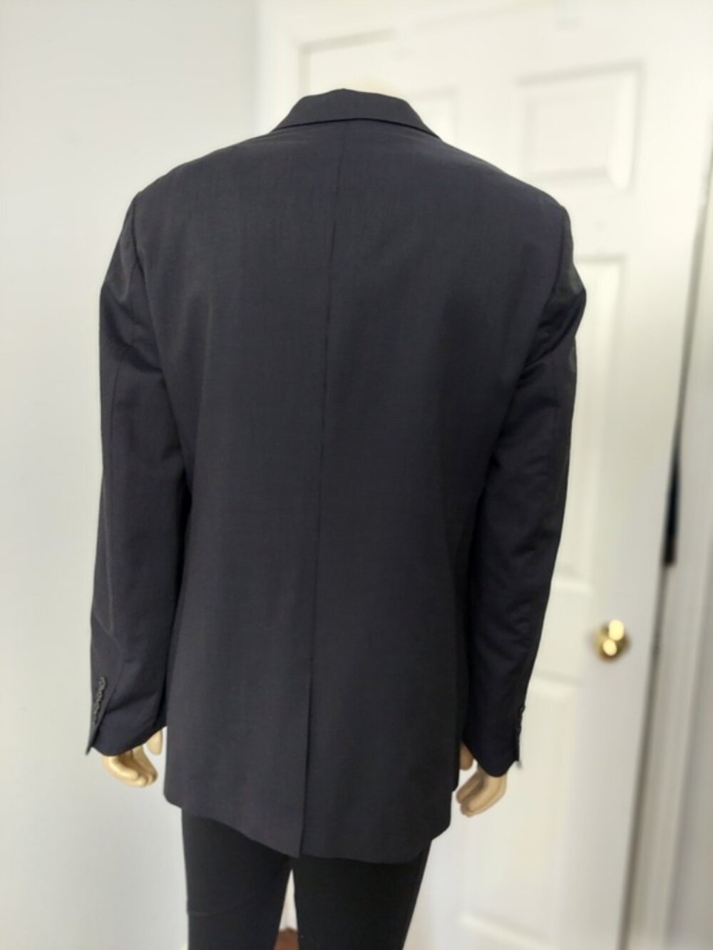 Calvin Klein Slim Fit Navy Blue Micro stripe Suit Blazer (42R) EUC - Picture 5 of 7